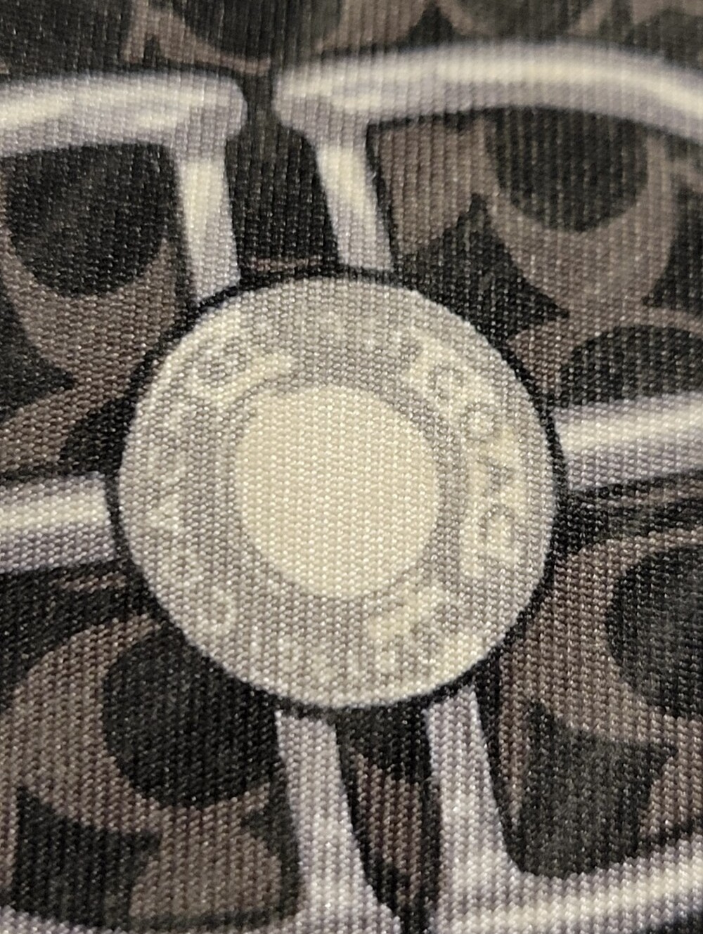 Coach EUC! Signature  "C" Black/Gray Wristlet with a reversible Coach Bag Scarf - Picture 5 of 13